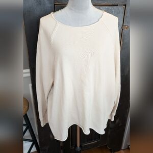 Aerie Women's Large Beige/Cream Sweatshirt
